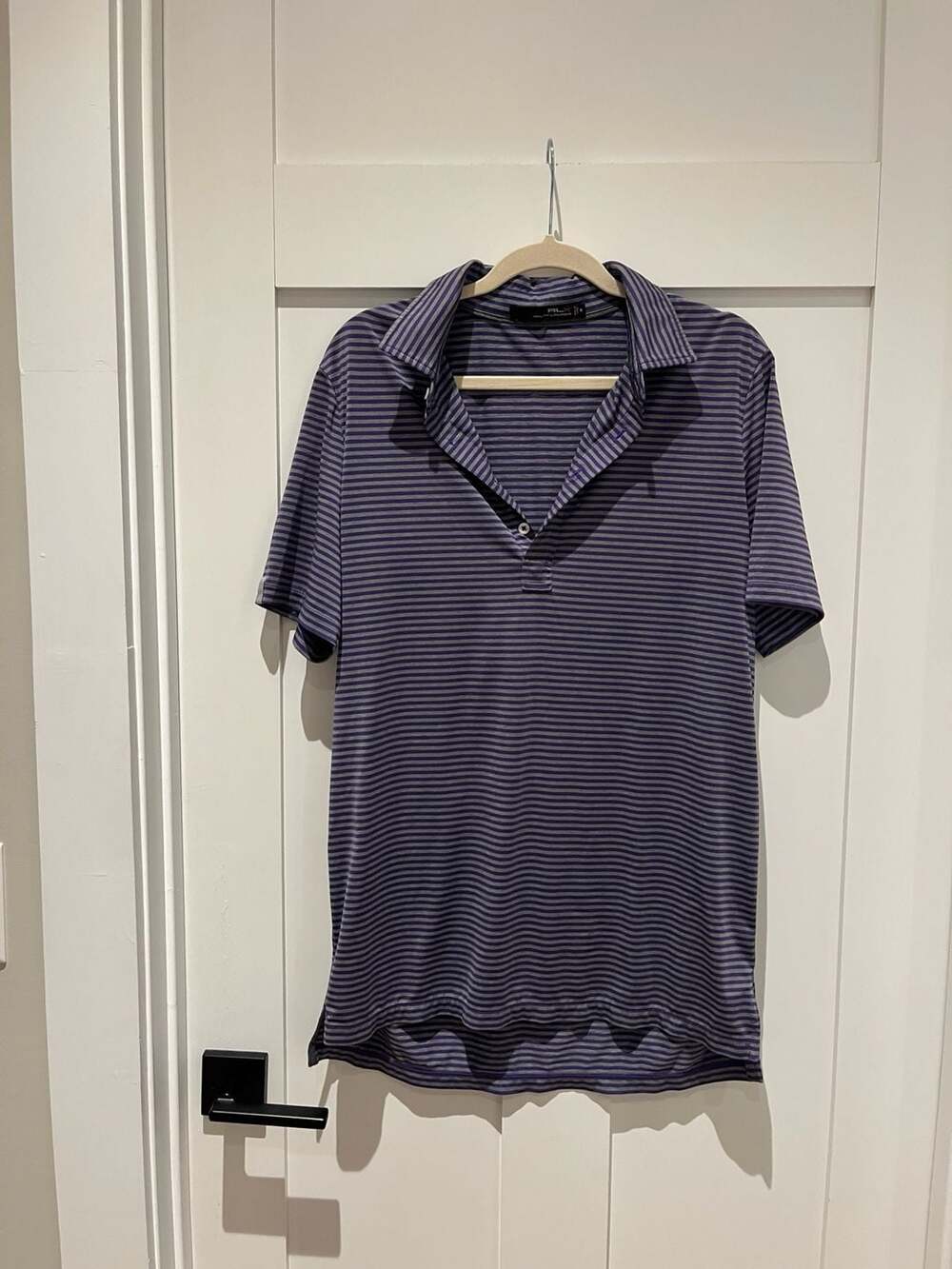RLX Ralph Lauren Striped Performance Polo Shirt Size M